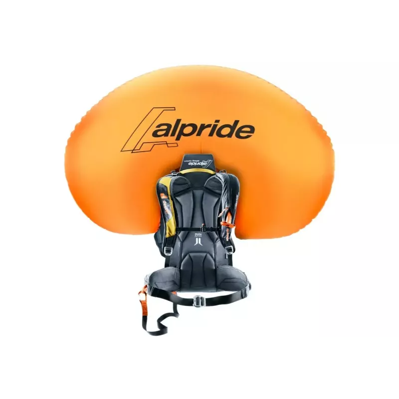 DEUTER Alproof Lite 22 kuprinė lavininei įrangai – 22 L, turmeric/juoda, lengva ir patvari