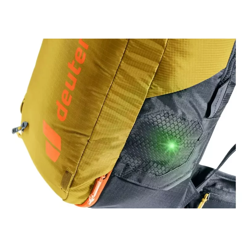 DEUTER Alproof Lite 22 kuprinė lavininei įrangai – 22 L, turmeric/juoda, lengva ir patvari
