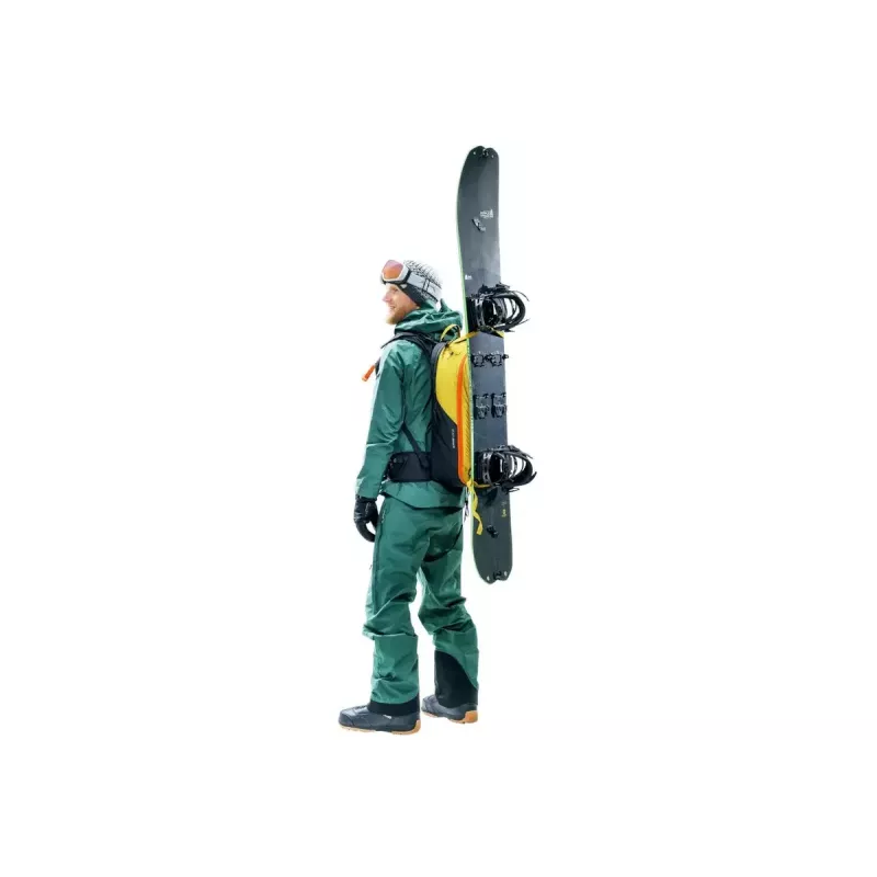 DEUTER Alproof Lite 22 kuprinė lavininei įrangai – 22 L, turmeric/juoda, lengva ir patvari