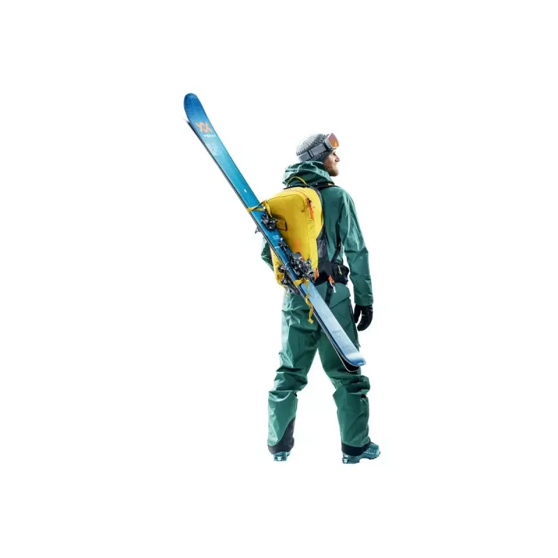 DEUTER Alproof Lite 22 kuprinė lavininei įrangai – 22 L, turmeric/juoda, lengva ir patvari