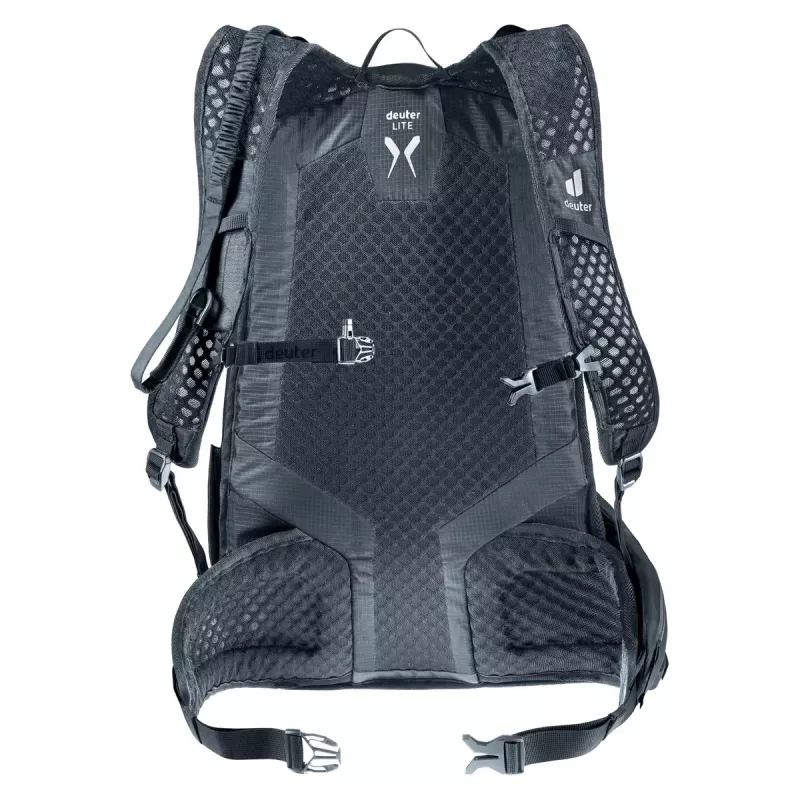 Sportinė kuprinė DEUTER Updays 26 – 26 L, juoda, poliamidas, 51×31×23 cm, be PFAS