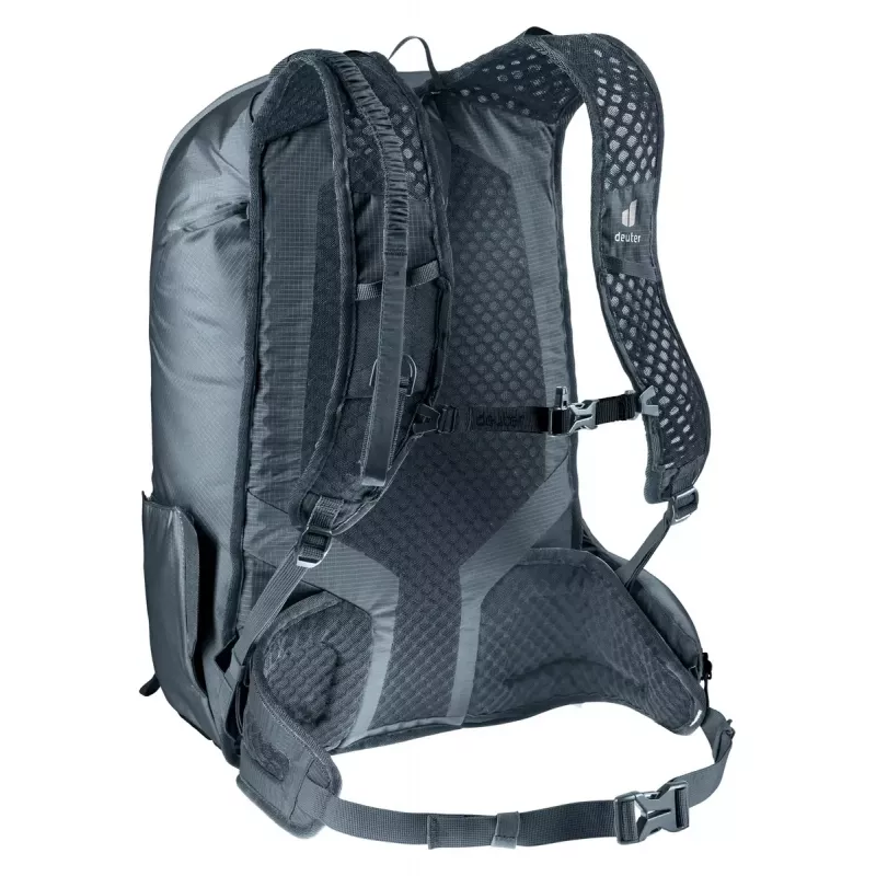 Sportinė kuprinė DEUTER Updays 26 – 26 L, juoda, poliamidas, 51×31×23 cm, be PFAS