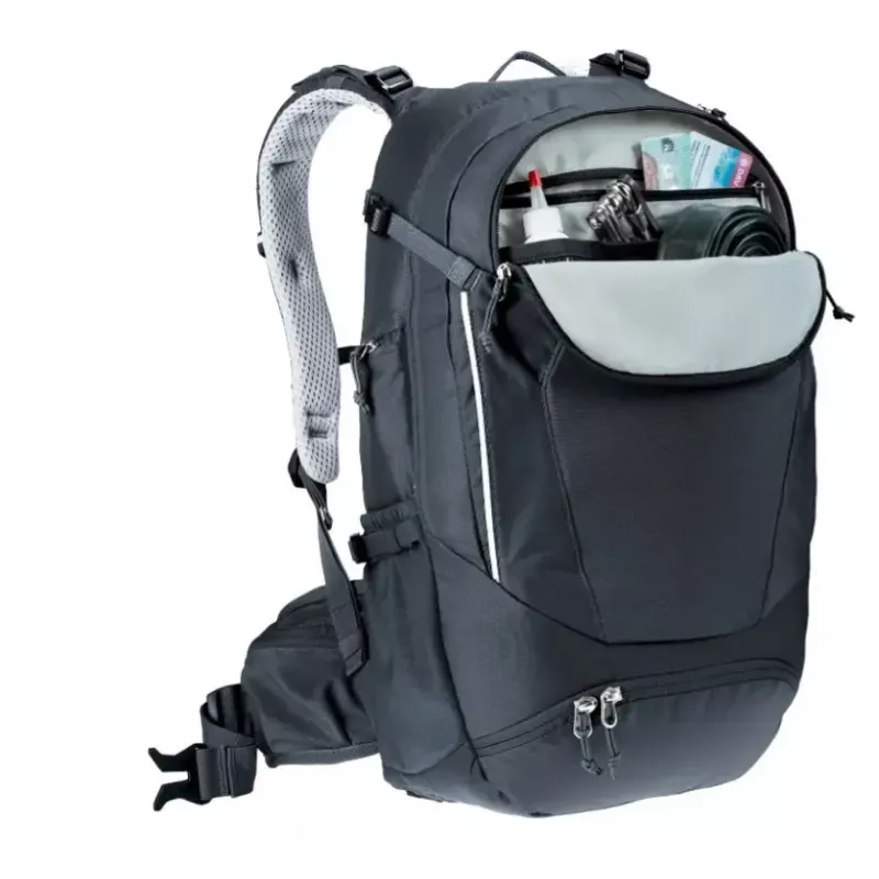 Kuprinė DEUTER Trans Alpine 24 – dviračių kuprinė, 24 l, juoda