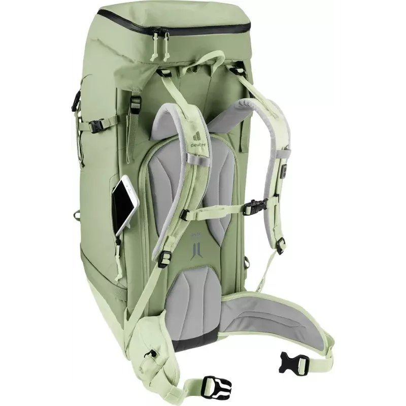 Kuprinė DEUTER Freescape Pro 38+ SL — 38+ L moteriška, spalva grove-mineral, poliamidinis ripstop