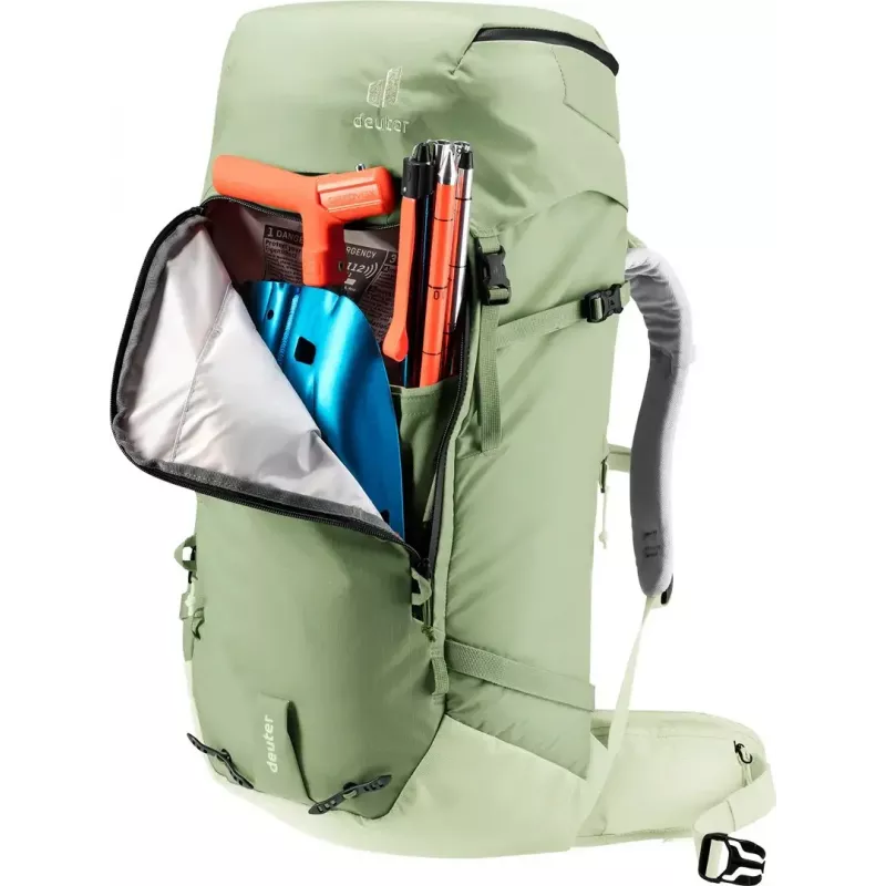 Kuprinė DEUTER Freescape Pro 38+ SL — 38+ L moteriška, spalva grove-mineral, poliamidinis ripstop