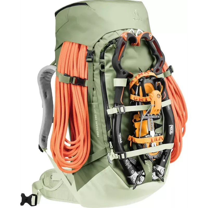 Kuprinė DEUTER Freescape Pro 38+ SL — 38+ L moteriška, spalva grove-mineral, poliamidinis ripstop