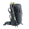 Kuprinė DEUTER Trail PRO 34 SL – moteriška žygių kuprinė 34 L, lengva, patvari, Juoda