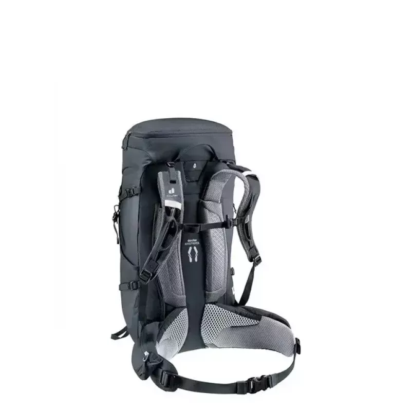 Kuprinė DEUTER Trail PRO 34 SL – moteriška žygių kuprinė 34 L, lengva, patvari, Juoda