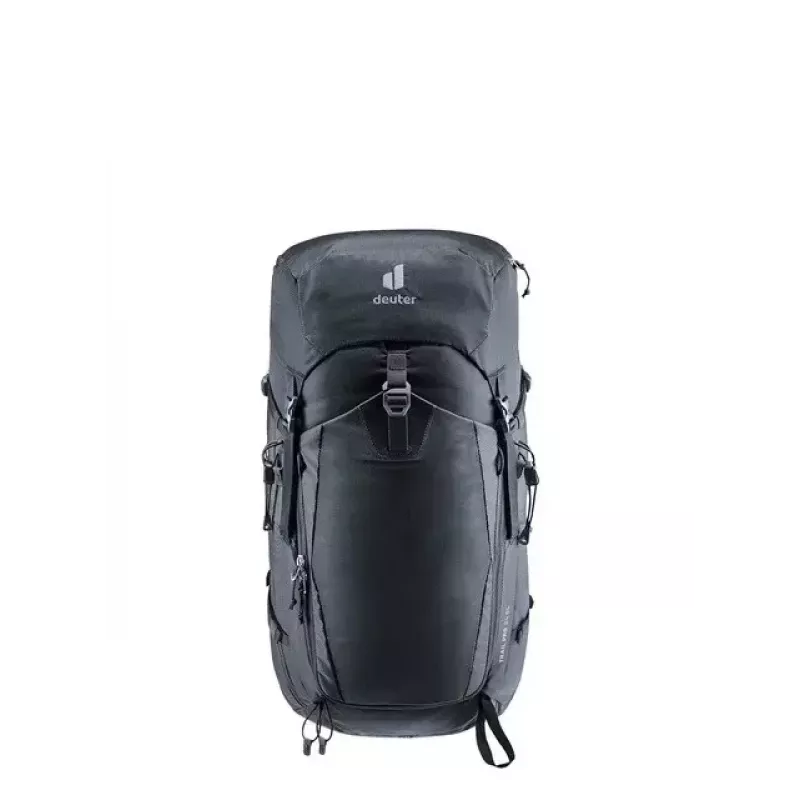 Kuprinė DEUTER Trail PRO 34 SL – moteriška žygių kuprinė 34 L, lengva, patvari, Juoda