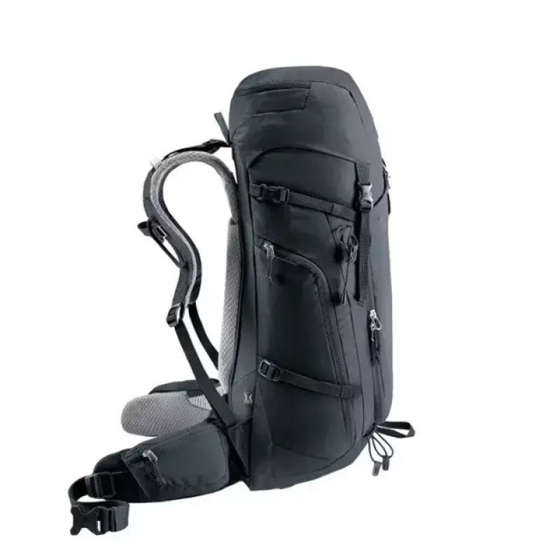 Kuprinė DEUTER Trail PRO 34 SL – moteriška žygių kuprinė 34 L, lengva, patvari, Juoda