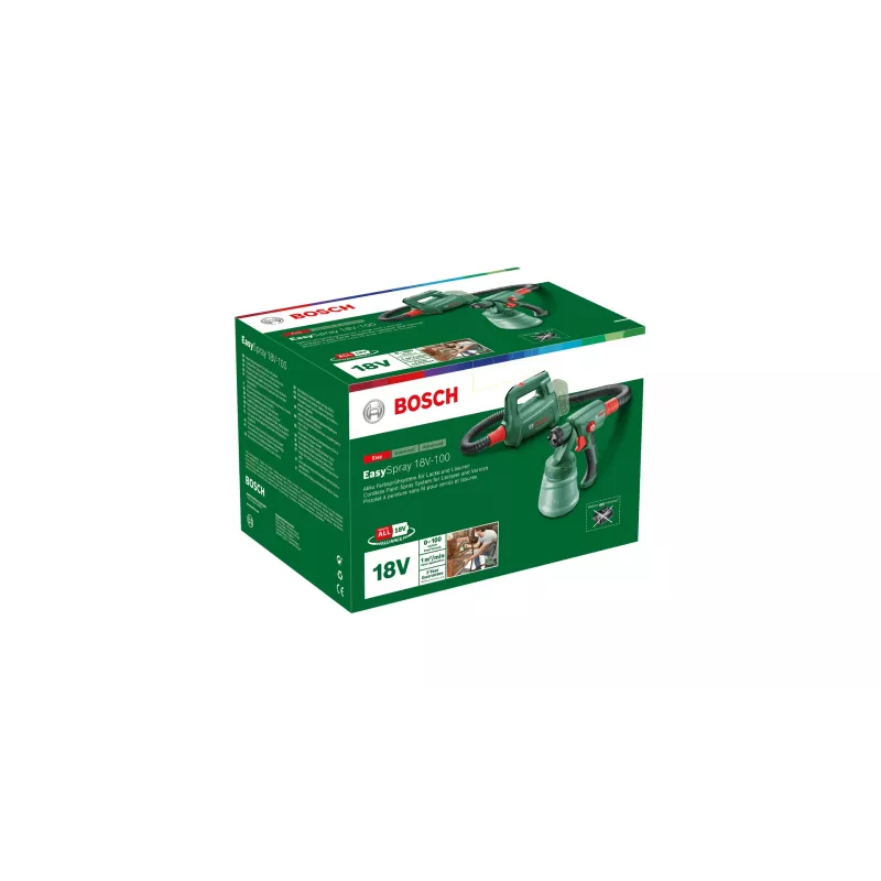 Bosch EasySpray 18V-100 0,8 L belaidis purkštuvas dažams