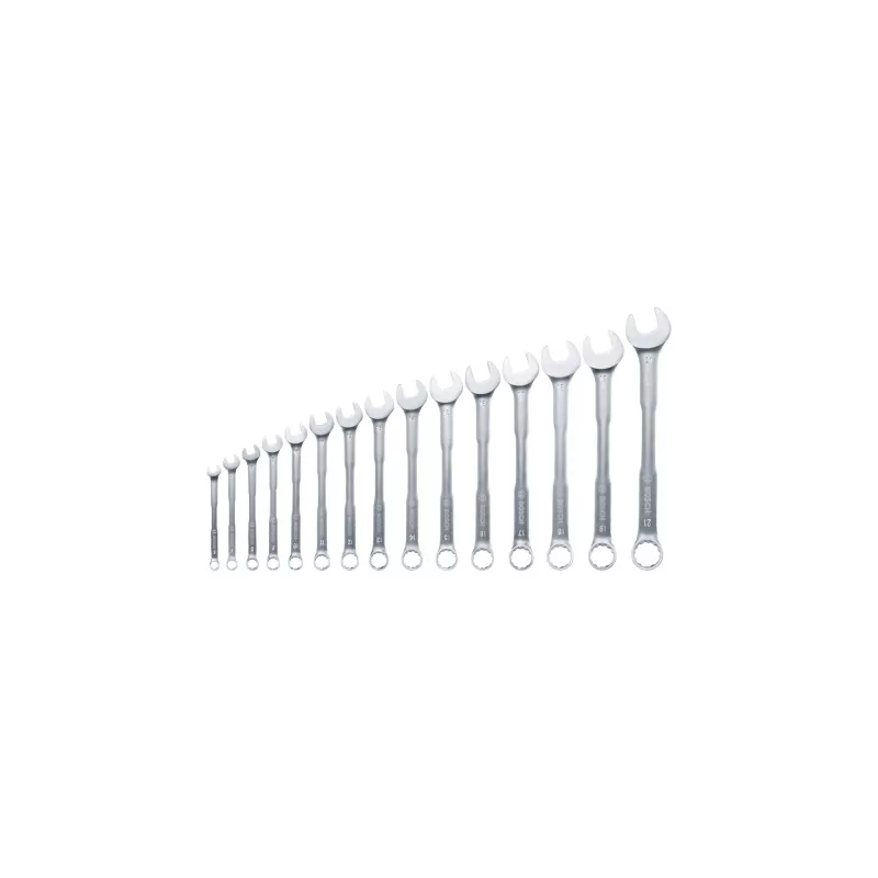 Bosch 1 600 A02 Z9E veržliarakčių rinkinys, 15 dalių, 6–21 mm, nerūdijantis plienas, chromo-vanadžio plienas