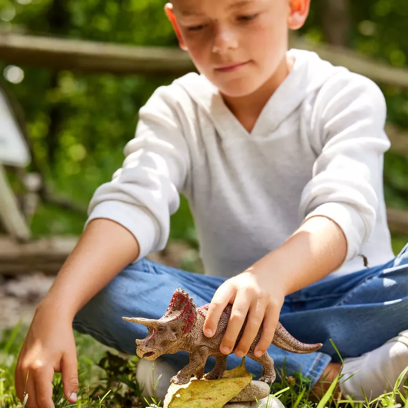 Schleich Dinozaurai Triceratops figūrėlė, 4+ metai, Užkariaujant Žemę, Dinozaurai ir ugnikalnis, Įvairiaspalvė, Plastikas, 1 vnt.
