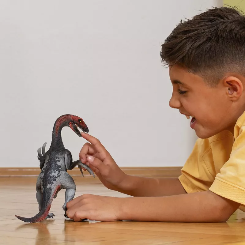 Schleich Dinozaurai Therizinosaurus, 4 metai, Užkariaujant Žemę, Dinozaurai ir ugnikalnis, Įvairiaspalvis, Plastikas, 1 vnt.