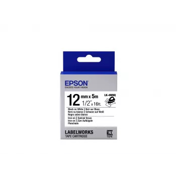 Epson juostelė lyginimui LK-4WBQ juoda/balta 12mm (5m)