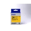 Epson etikečių kasetė pastelinė LK-6YBP juoda/geltona 24mm (9m)