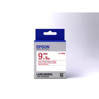 Epson kasetė su etikečių juostele LK-3WRN raudona/balta 9 mm (9 m)