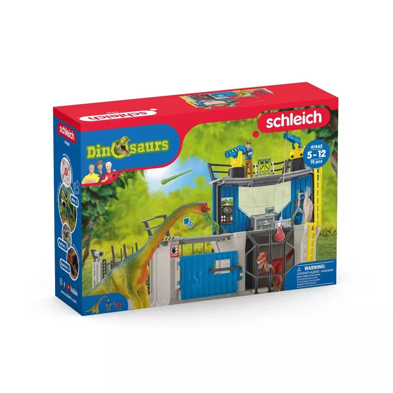 Schleich Dinozaurų tyrimų stotis – didelis dinozaurų žaidimų rinkinys