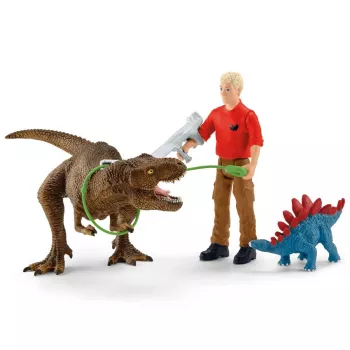 Schleich Tyrannosaurus Rex Ataka – Dinozaurų žaislinė figūrėlė