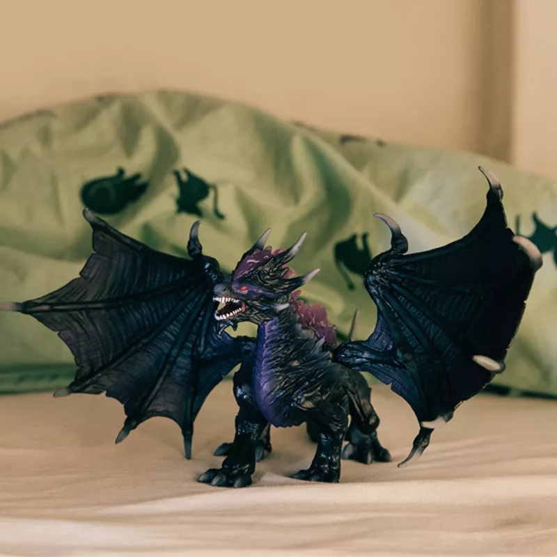 Schleich ELDRADOR CREATURES Šešėlio Drakonas Juodas Violetinis 70152