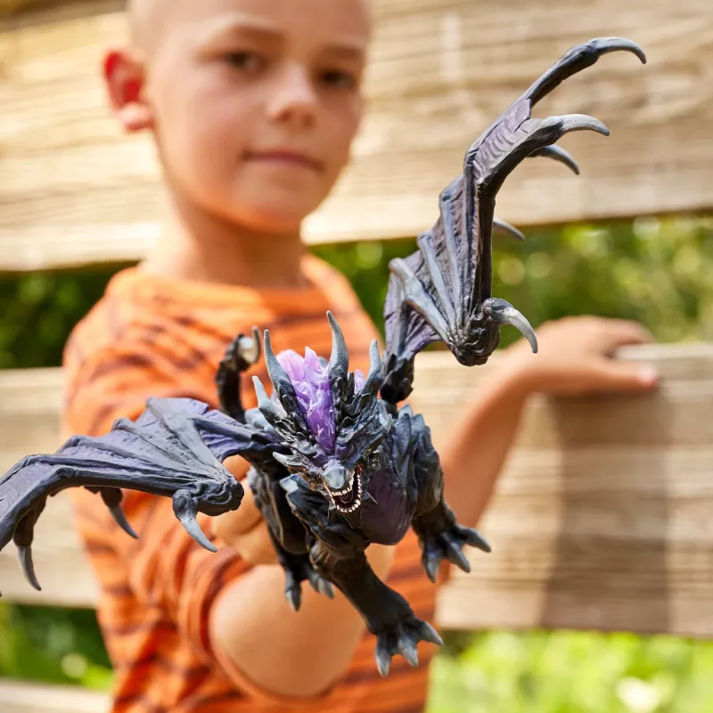 Schleich ELDRADOR CREATURES Šešėlio Drakonas Juodas Violetinis 70152
