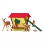 Miško gyvūnų rinkinys Schleich 42658S Spalvingi šėrimo reikmenys