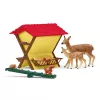 Miško gyvūnų rinkinys Schleich 42658S Spalvingi šėrimo reikmenys