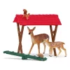 Miško gyvūnų rinkinys Schleich 42658S Spalvingi šėrimo reikmenys