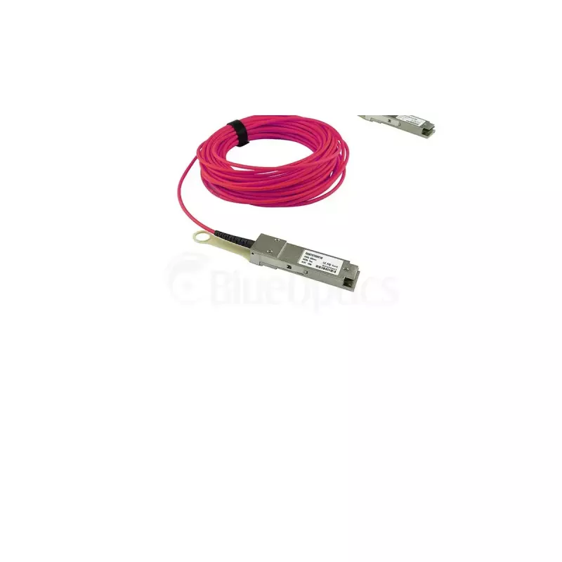 BlueOptics InfiniBand/šviesolaidinis AOC laidas QSFP56–QSFP56 7 m (rožinis)