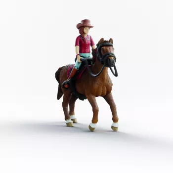 schleich HORSE CLUB Hannah & Cayenne žirgų figūrėlė, nuo 5 metų, Arkliai, Įvairiaspalvė