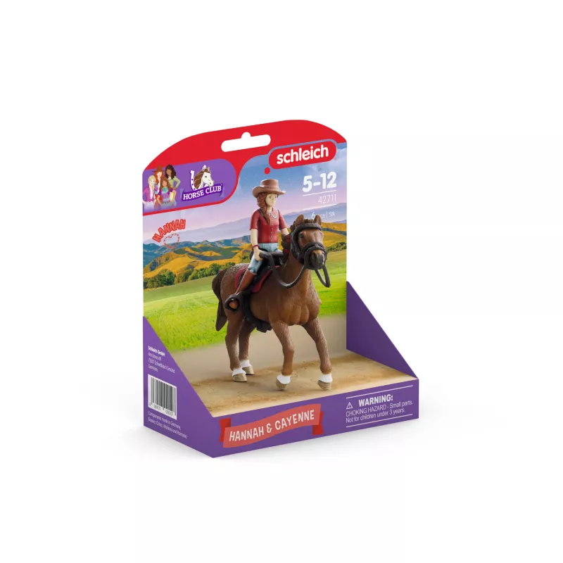 schleich HORSE CLUB Hannah & Cayenne žirgų figūrėlė, nuo 5 metų, Arkliai, Įvairiaspalvė