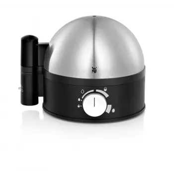 WMF Stelio 0415070011 kiaušinių virimo aparatas, 7 kiaušiniams, 380 W, juodas/chromas