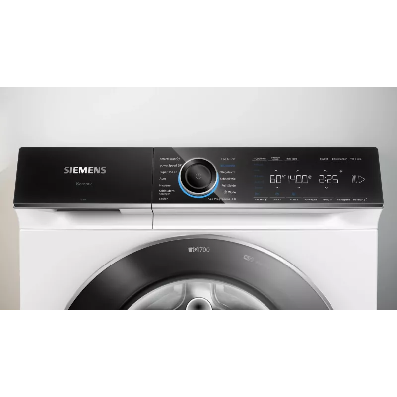 Siemens iQ700 WG44B2A40 skalbyklė priekinė 9 kg 1257 aps./min Balta