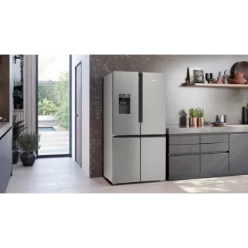Šaldytuvas šaldiklis Siemens KF96DPPEA, laisvai pastatomas, French door, 574 L, nerūdijantis plienas
