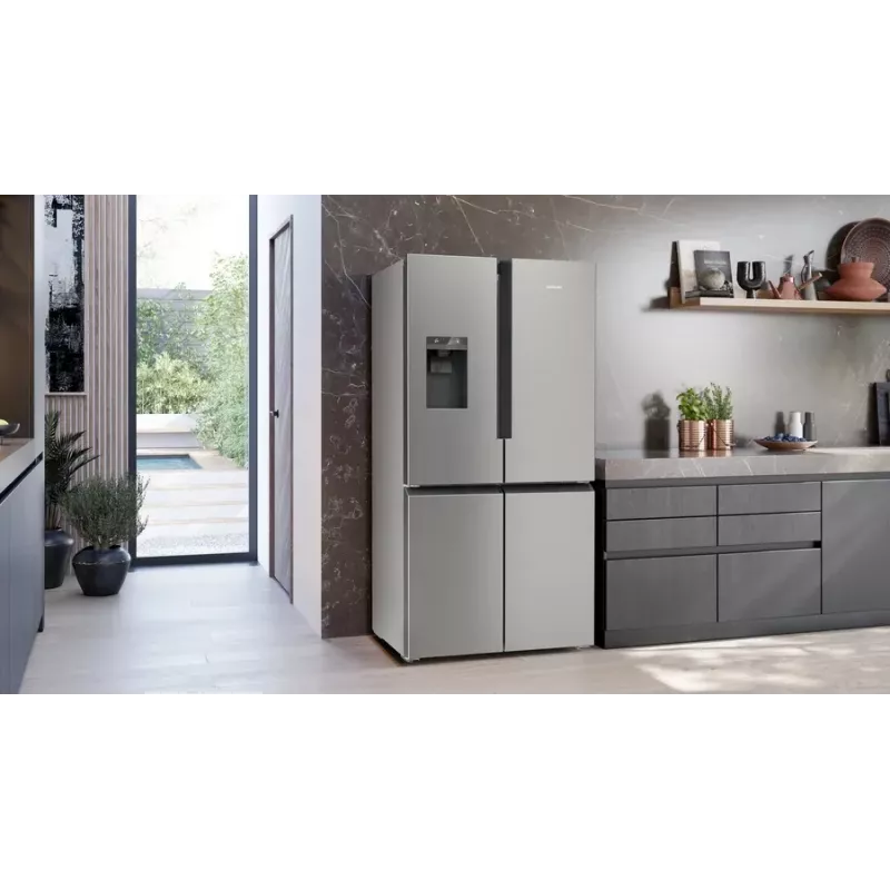 Šaldytuvas šaldiklis Siemens KF96DPPEA, laisvai pastatomas, French door, 574 L, nerūdijantis plienas