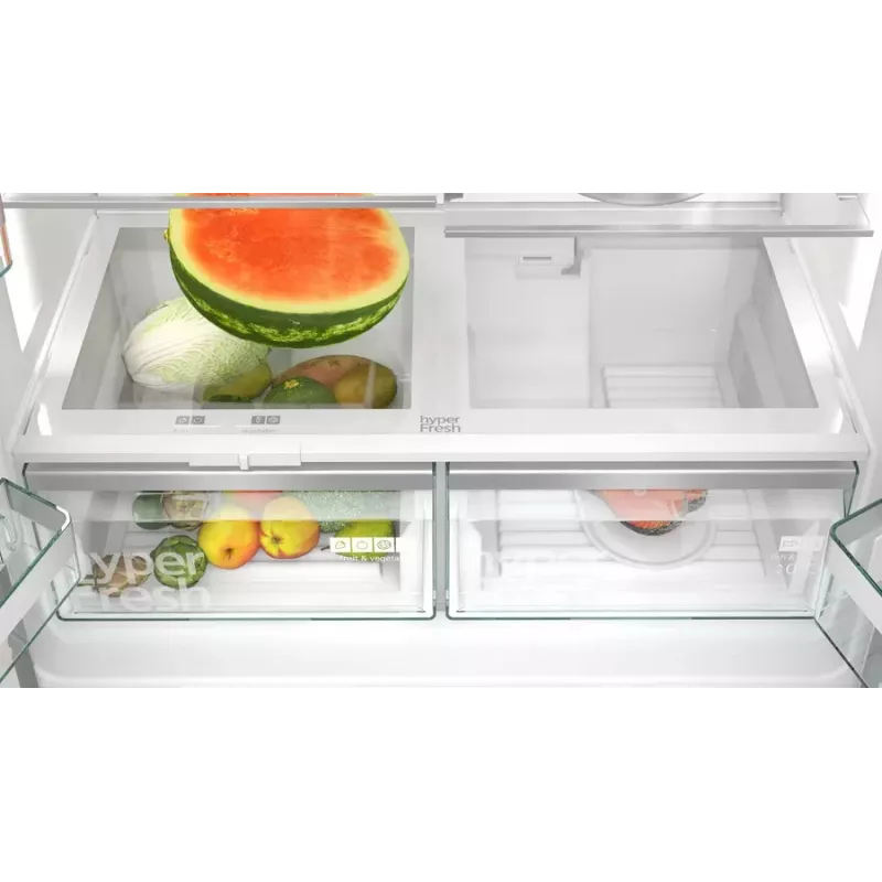 Šaldytuvas šaldiklis Siemens KF96DPPEA, laisvai pastatomas, French door, 574 L, nerūdijantis plienas