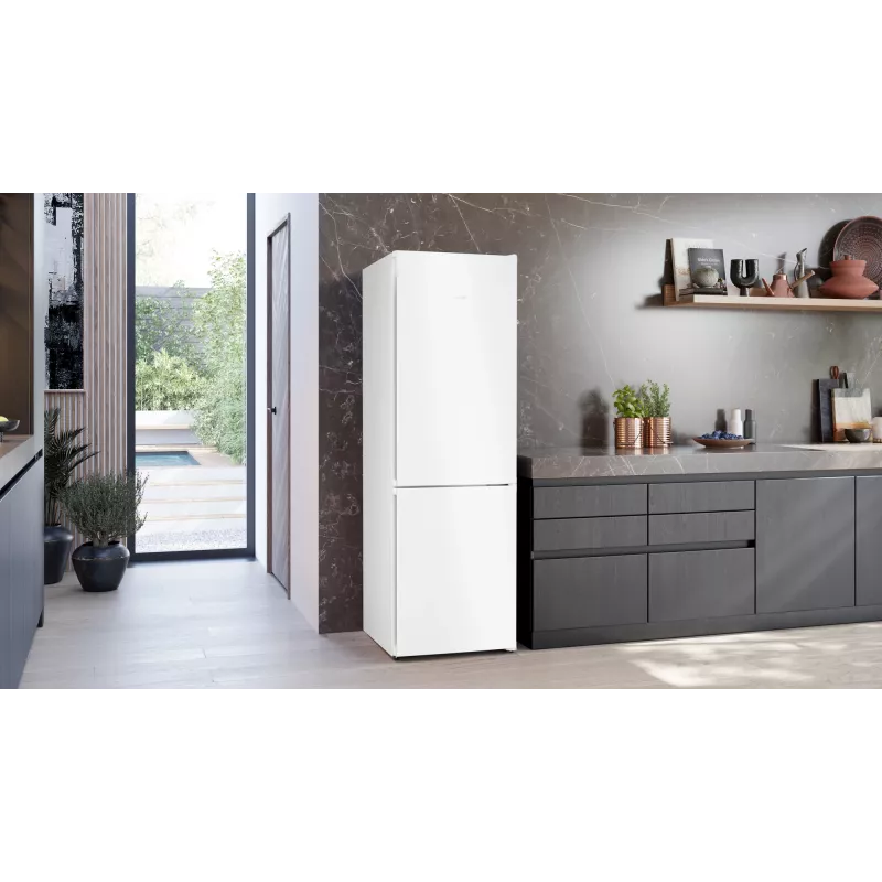 Šaldytuvas su šaldikliu Siemens iQ300 KG36N2WCF laisvai pastatomas 321 L Baltas