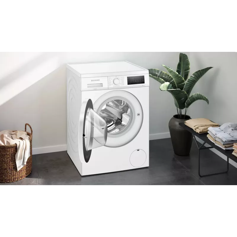 Siemens iQ500 WU14UT22 skalbimo mašina, priekinis pakrovimas, 9 kg, 1351 aps./min., balta