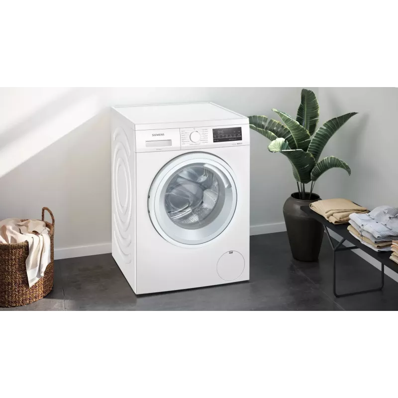 Siemens iQ500 WU14UT22 skalbimo mašina, priekinis pakrovimas, 9 kg, 1351 aps./min., balta