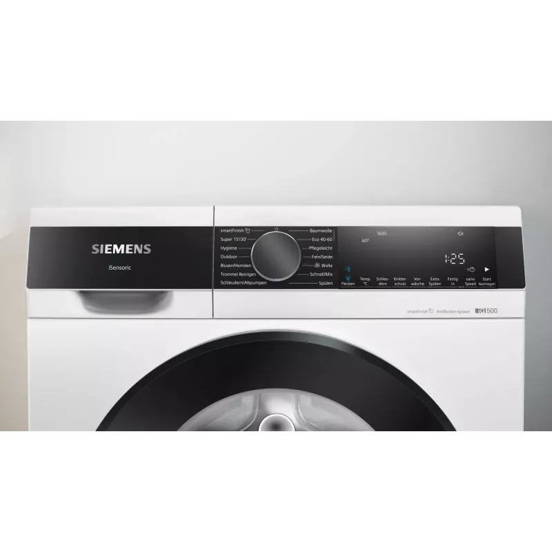 Siemens iQ500 WG44G2Z22 skalbyklė priekinė 9 kg 1351 aps/min Juoda, Balta