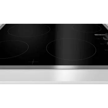 Bosch Serie 2 PKE645CA2E kaitlentė juoda, nerūdijantis plienas, įmontuojama 60 cm, keraminė kaitlentė 4 zonos