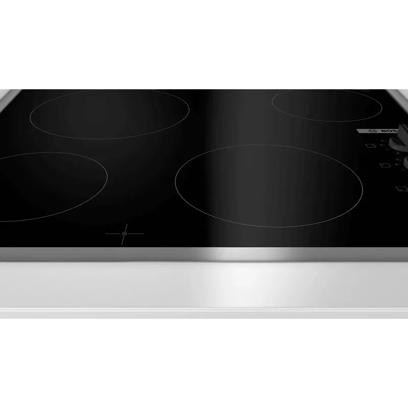 Bosch Serie 2 PKE645CA2E kaitlentė juoda, nerūdijantis plienas, įmontuojama 60 cm, keraminė kaitlentė 4 zonos