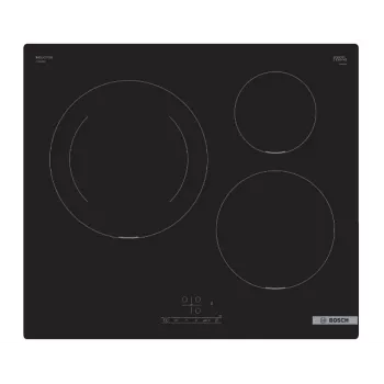 Bosch Serie 4 PUJ611BB5E indukcinė kaitlentė, juoda, įmontuojama, 60 cm, 3 zonos