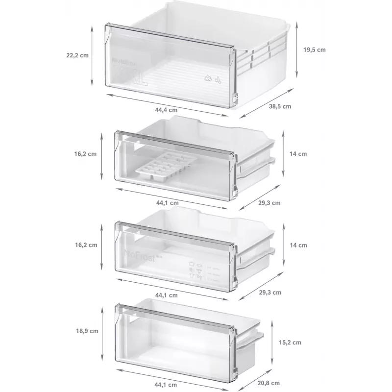 Bosch Serie 2 KIN96NSE0 įmontuojamas šaldytuvas-šaldiklis 290 L Baltas