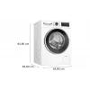 Bosch Serie 6 WGG244120 skalbimo mašina, priekinis pakrovimas, 9 kg, 1351 aps./min., balta