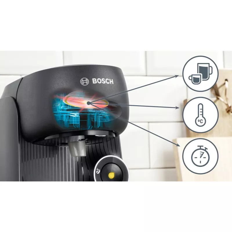 Kavos aparatas Bosch TAS162E kapsulinis, 0,7 L, 1400 W, juodas