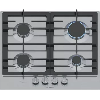 Bosch Serie 6 PCP6A5I90 dujinė kaitlentė, nerūdijantis plienas, įmontuojama, 60 cm, 4 zonos