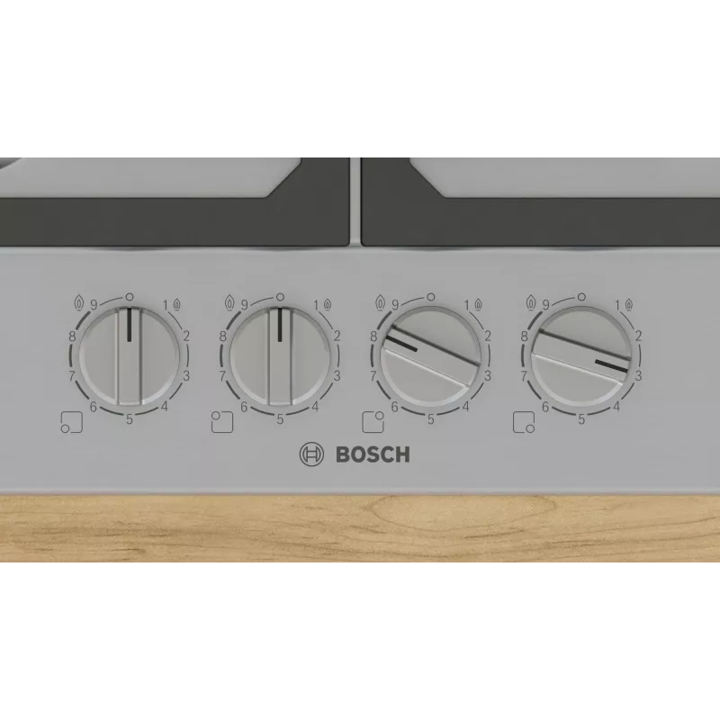 Bosch Serie 6 PCP6A5I90 dujinė kaitlentė, nerūdijantis plienas, įmontuojama, 60 cm, 4 zonos