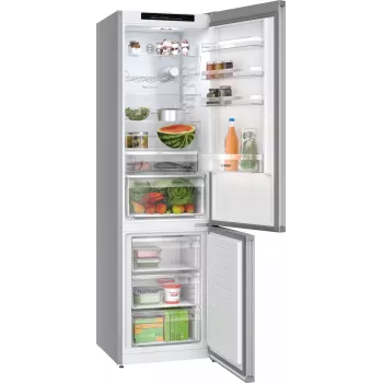 Bosch Serie 4 KGN392LAG šaldytuvas-šaldiklis, laisvai pastatomas, 363 L, metalinė spalva