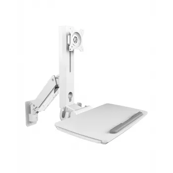 ICY BOX IB-WS700-W Sėdėjimo-stovėjimo darbo stotelė, sieninė, balta, 88,9 cm (35 inch)